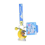 Moon Bear Rabbit Light Glowing Keychain Keyring Couple Bag Ornament