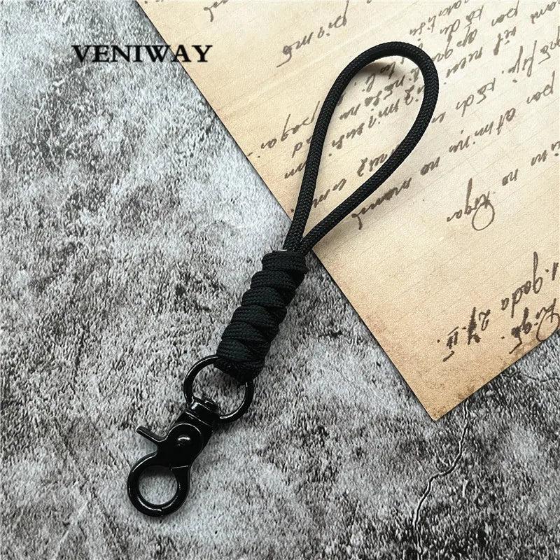 Personalized Keychain Lanyard Weave Men's Keyring Strap