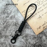 Personalized Keychain Lanyard Weave Men's Keyring Strap