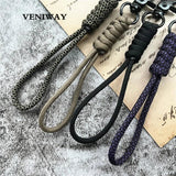 Personalized Keychain Lanyard Weave Men's Keyring Strap