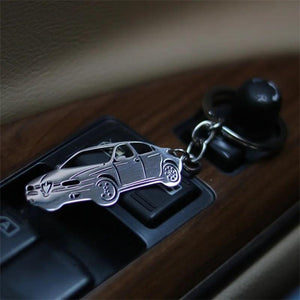 Personality Hollow Car Pendant Key Chain Stainless Steel Jewelry