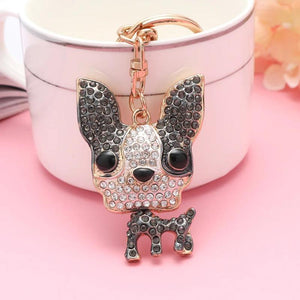 Puppy Metal Key Chain Cartoon Car Accessory Pendant