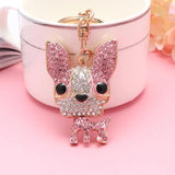 Puppy Metal Key Chain Cartoon Car Accessory Pendant
