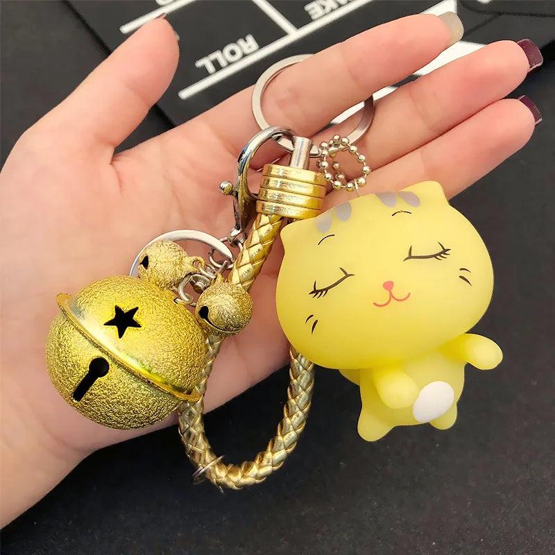 Cute Kitten Doll Key Chain for Bag Car Keychain Pendant Gift