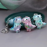 Dinosaur Keychain Women Animal Car Bag Charms Key Chain Girls Jewelry