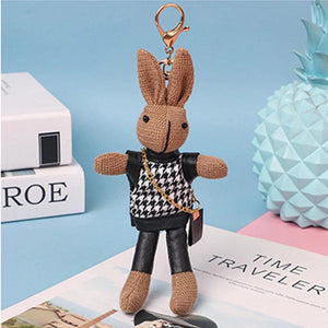Rabbit Plush Bag Pendant Keychain Girl Gift Jewelry
