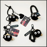 Anime Spirited Away Totora Hand Susuwatari Fur Ball Keychain for Women