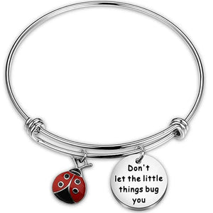 Good Luck Ladybug Keychain Bracelet Ladybug Lover Gift
