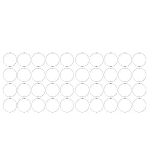 Stainless Steel Keychain Cable Key Ring Holder, 20 Pack