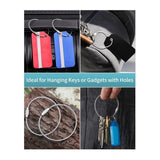 Stainless Steel Keychain Cable Key Ring Holder, 20 Pack