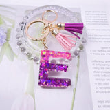 Crystal Drop Glue Keychain Tassel Pendant Resin Keychain