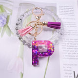 Crystal Drop Glue Keychain Tassel Pendant Resin Keychain