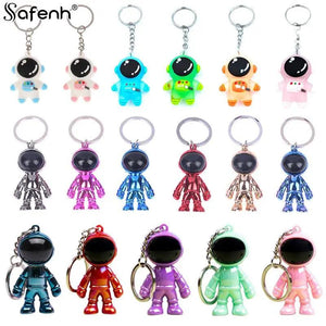 Astronaut 3D Spaceman Keychain Metal Car Key Ring Pendant