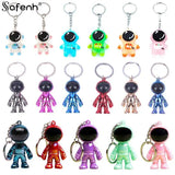 Astronaut 3D Spaceman Keychain Metal Car Key Ring Pendant