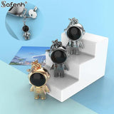 Astronaut 3D Spaceman Keychain Metal Car Key Ring Pendant