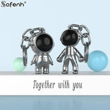 Astronaut 3D Spaceman Keychain Metal Car Key Ring Pendant