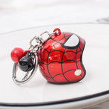 Stainless Steel Helmet Keychain Car Key Pendant Men Women Bell Mini Gift