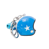 Stainless Steel Helmet Keychain Car Key Pendant Men Women Bell Mini Gift