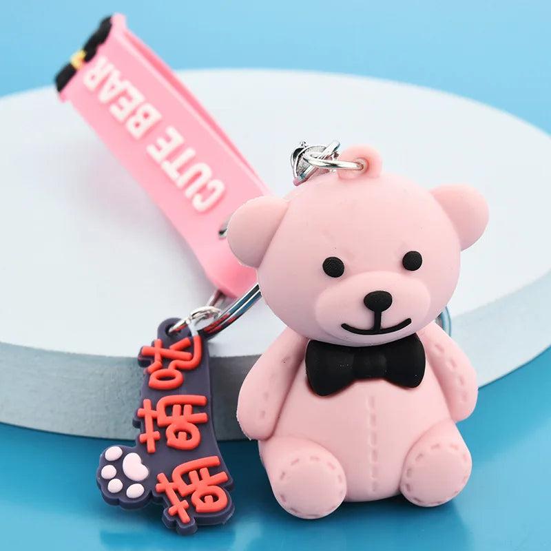 Bow Tie Bear Keychain and Bag Ornament