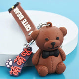 Bow Tie Bear Keychain and Bag Ornament