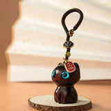 Sandalwood Cat Keychain Anime Phone Chain
