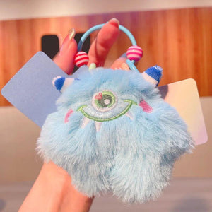Plush Monster Cartoon Keychain Couple Bag Key Chain