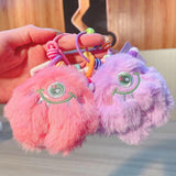 Plush Monster Cartoon Keychain Couple Bag Key Chain
