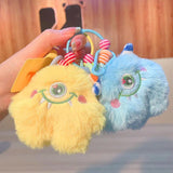 Plush Monster Cartoon Keychain Couple Bag Key Chain
