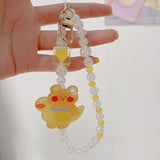 Anime DIY Beads Charm Phone Anti-lost Chains Keychains Bag Pendant Jewelry