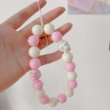 Anime DIY Beads Charm Phone Anti-lost Chains Keychains Bag Pendant Jewelry