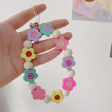 Anime DIY Beads Charm Phone Anti-lost Chains Keychains Bag Pendant Jewelry