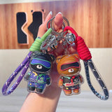 Ski Bear Acrylic Keychain Doll Bag Pendant Car Jewelry Keyring