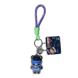 Ski Bear Acrylic Keychain Doll Bag Pendant Car Jewelry Keyring