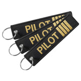 Pilot Keychains Aviation Key Tag Label Keyrings