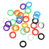 32pcs Hollow Silicone Key Cap Covers Rubber Soft Keys Locks Cap Key Covers