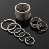 20pcs Stainless Steel Key Ring 20/25/30mm Round Split Ring for DIY Keychain
