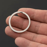 20pcs Stainless Steel Key Ring 20/25/30mm Round Split Ring for DIY Keychain