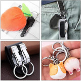 20pcs Stainless Steel Key Ring 20/25/30mm Round Split Ring for DIY Keychain