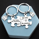 Customizable Stainless Steel Puzzle Keychain