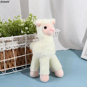 18Cm Alpaca Stuffed Plush Toys Dress Pendant Dolls Birthday Wedding Party Decor