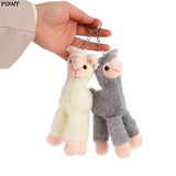 18Cm Alpaca Stuffed Plush Toys Dress Pendant Dolls Birthday Wedding Party Decor