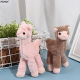 18Cm Alpaca Stuffed Plush Toys Dress Pendant Dolls Birthday Wedding Party Decor