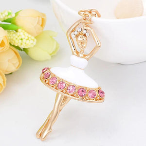 Ballet Girls Keychain Rotating Dancers CHY-1163