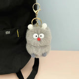 Ugly Hair Ball Keychain Little Monster Plush Doll Bag Pendant