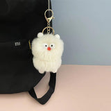 Ugly Hair Ball Keychain Little Monster Plush Doll Bag Pendant