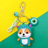 Cartoon DIY Squirrel Key Chain for Bag Car Pendant