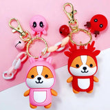 Cartoon DIY Squirrel Key Chain for Bag Car Pendant
