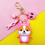 Cartoon DIY Squirrel Key Chain for Bag Car Pendant
