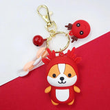 Cartoon DIY Squirrel Key Chain for Bag Car Pendant