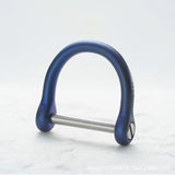 13 17mm Titanium Key Ring Horseshoe Buckle Lightweight Keychain